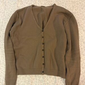 Brandy Melville Brown Cardigan Sweater